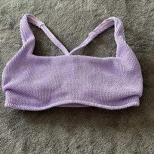Purple Ruched Bikini Top- Very Supportive